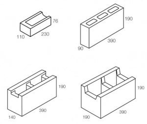 col smith cement brick sizes